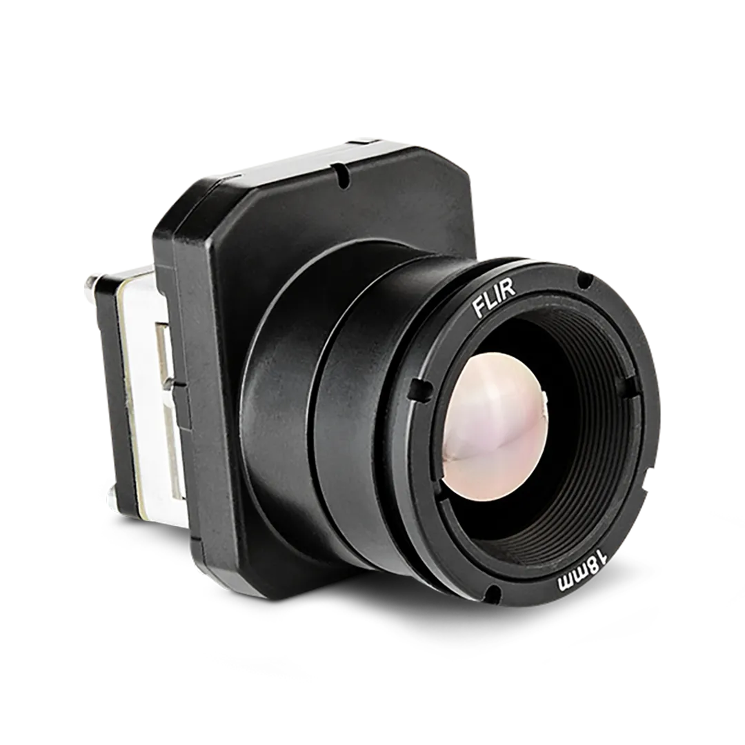 Image of FLIR Boson with Shutter 640 Thermal Resolution, Wide Lens, 24° FOV, 18mm EFL - Fast Frame Rate Industrial Radiometric Grade used in thermal imaging applications.