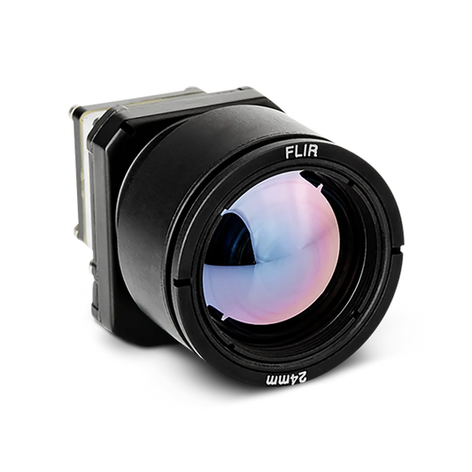 Image of FLIR Boson with Shutter 640 Thermal Resolution, Wide Lens, 18° FOV, 24.4mm EFL - Fast Frame Rate Consumer Radiometric Grade used in thermal imaging applications.