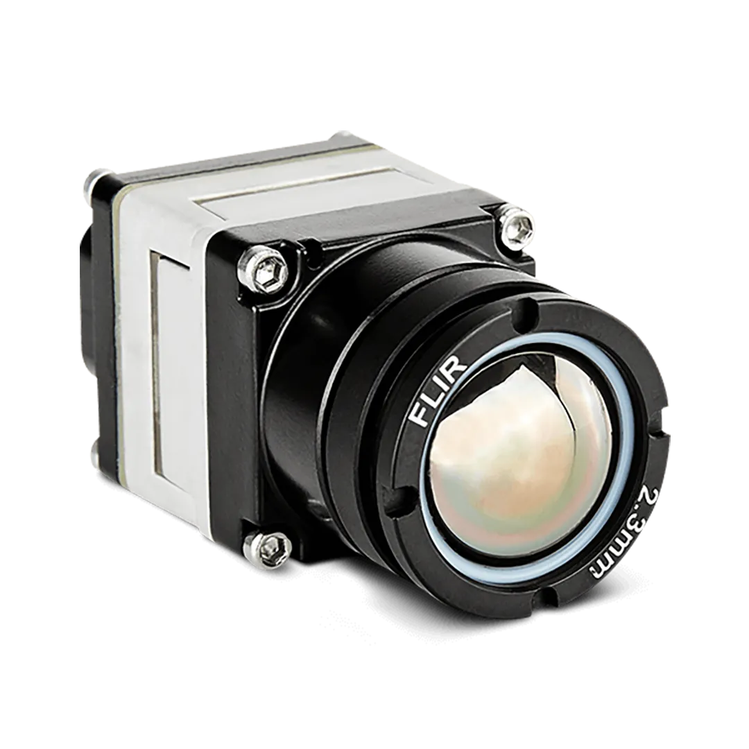 Image of FLIR Boson+ with Shutter 320 Thermal Resolution, Wide Lens, 92° FOV, 2.3mm Fast Frame Rate Industrial Grade used in thermal imaging applications.