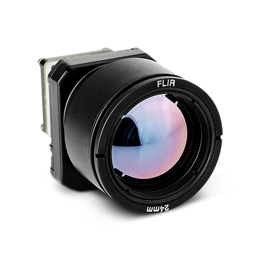 Image of FLIR Boson+ with Shutter 640 Thermal Resolution, Wide Lens, 18° FOV, 24.4mm Fast Frame Rate Industrial Grade used in thermal imaging applications.