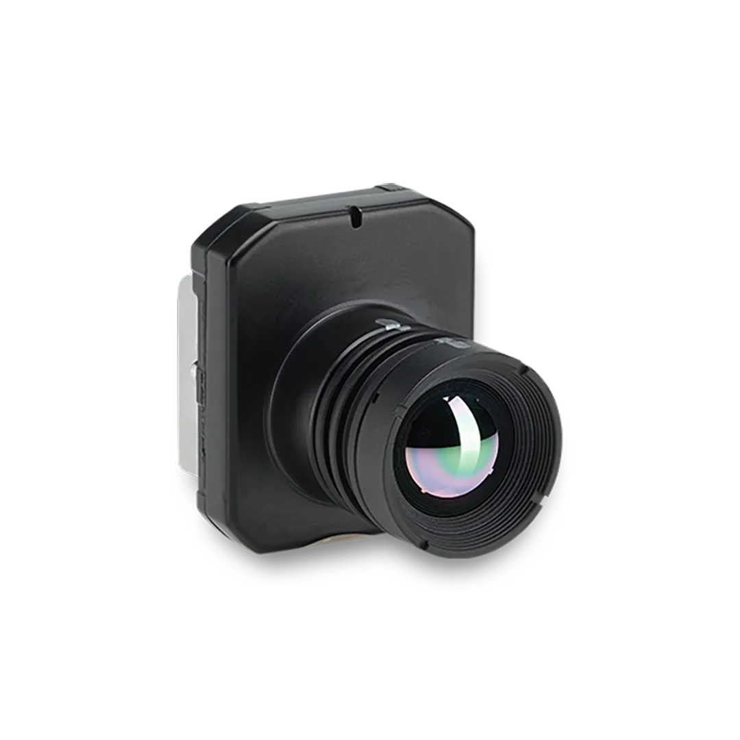 Image of FLIR Boson+ with Shutter 640 Thermal Resolution, Wide Lens, 50° FOV, 9.2mm Fast Frame Rate Industrial Grade used in thermal imaging applications.