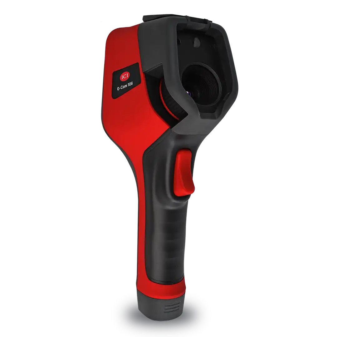 Image of The G-Cam 106 handheld gas imager provides clear vision of SF6 and other dangerous gases. Measuring up to up to 550°C, FOV: 48° x 38° used in thermal imaging applications.