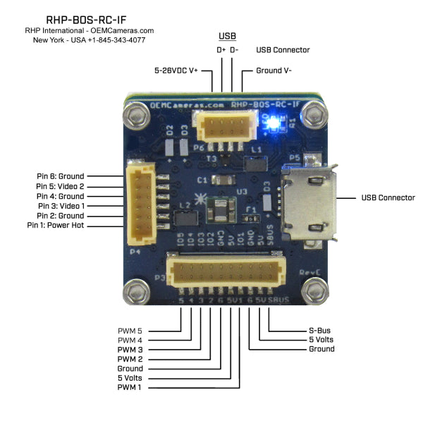 RHP Boson RC-IF Remote Control Interface - diagram