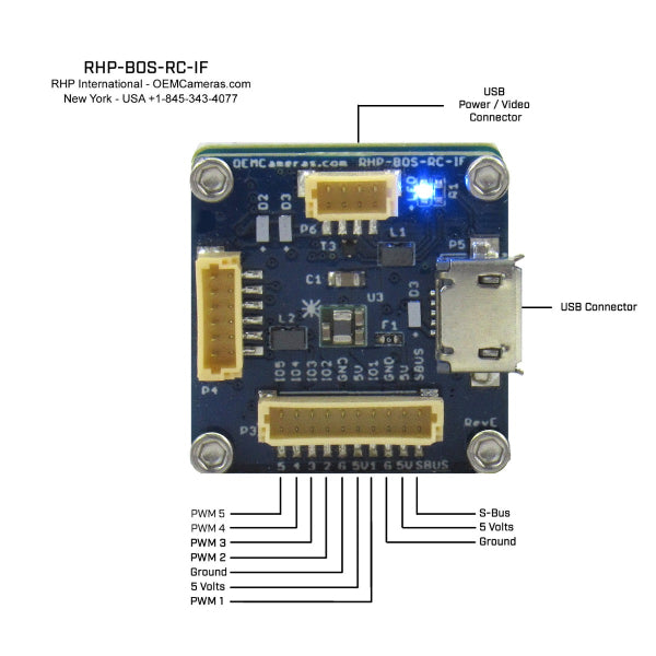 RHP Boson RC-IF Remote Control Interface - pin out