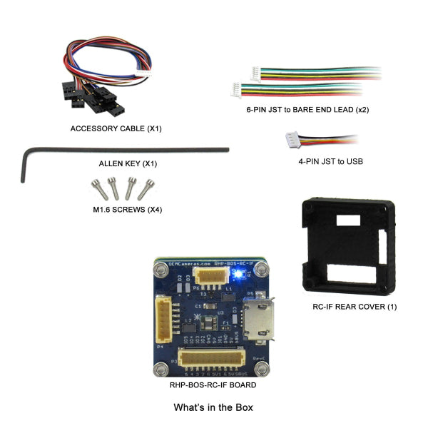 RHP Boson RC-IF Remote Control Interface - What's Included