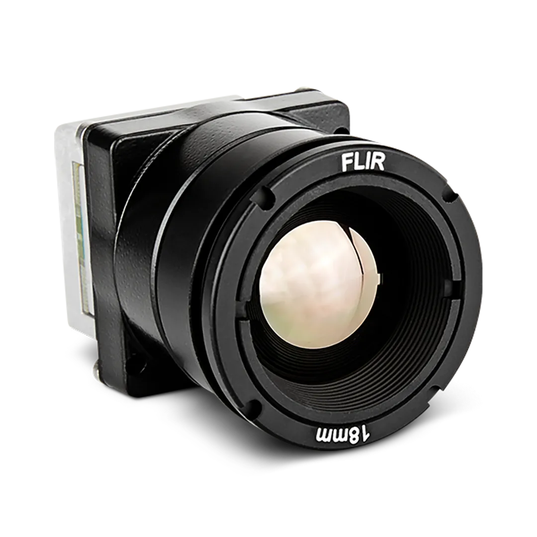 Image of FLIR Boson with Shutter 320 Thermal Resolution, Narrow Lens, 12° FOV, 18mm EFL - Fast Frame Rate Consumer Grade used in thermal imaging applications.