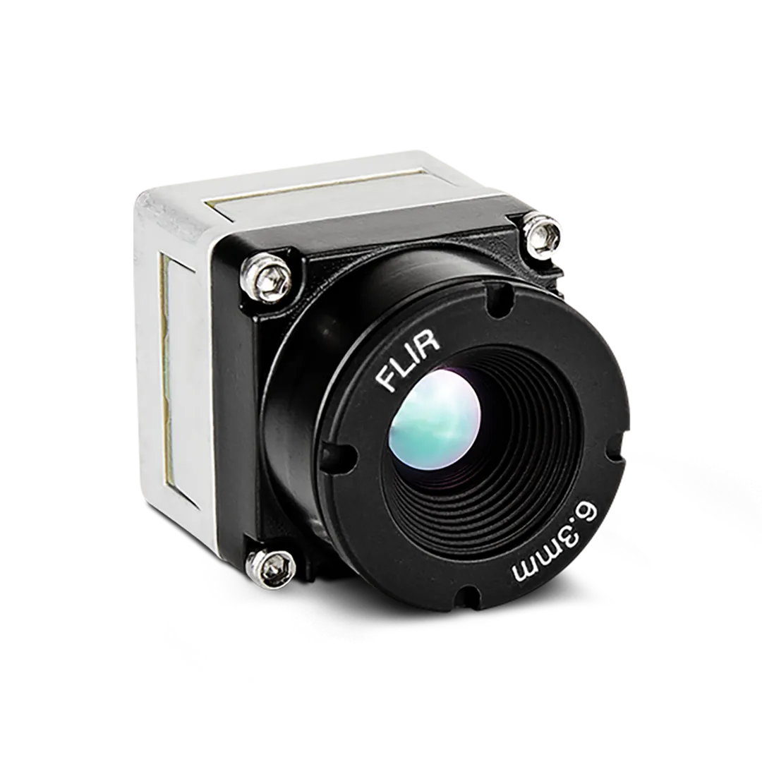 Image of FLIR Boson with Shutter 320 Thermal Resolution, Wide Lens, 34° FOV, 6.3mm EFL - Slow Frame Rate Professional Radiometric Grade used in thermal imaging applications.