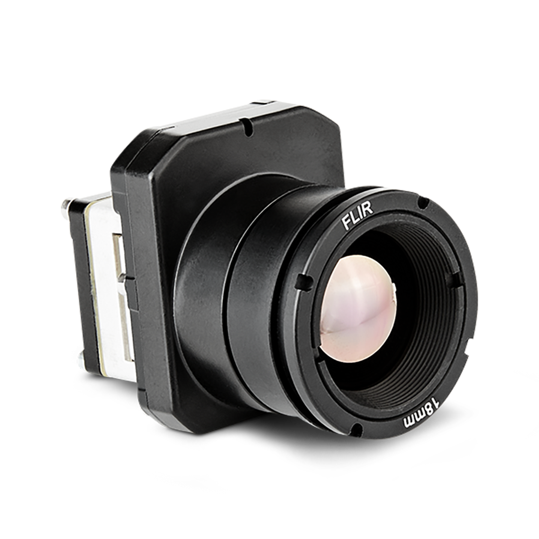 Image of FLIR Boson with Shutter 640 Thermal Resolution, Wide Lens, 24° FOV, 18mm EFL - Fast Frame Rate Consumer Radiometric Grade used in thermal imaging applications.