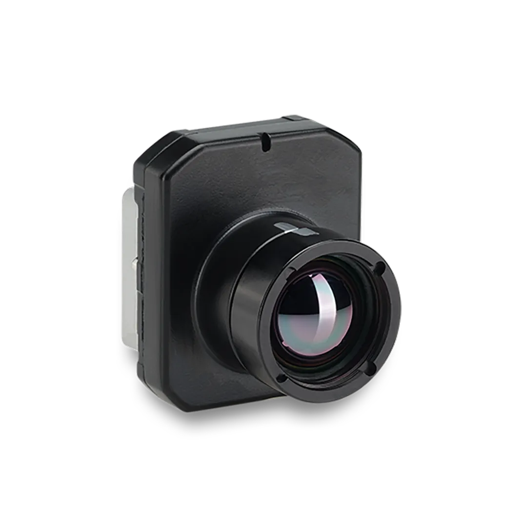 Image of FLIR Boson+ with Shutter 640 Thermal Resolution, Wide Lens, 32° FOV, 14mm Fast Frame Rate Industrial Grade used in thermal imaging applications.