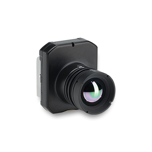 Image of FLIR Boson+ with Shutter 640 Thermal Resolution, Wide Lens, 50° FOV, 9.2mm Fast Frame Rate Industrial Grade used in thermal imaging applications.